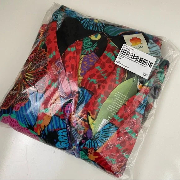 FARM Rio Black Cool Leopards Maxi Dress Large NWT - Picture 12 of 16